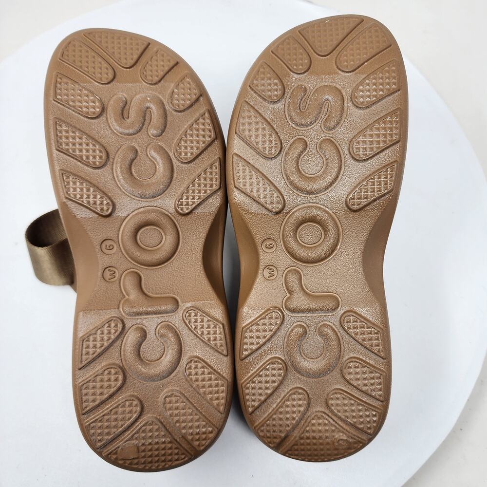 Crocs Soho Two-Strap Platform Slide Sandals Women 6M Sepia Brown Adjustable NWOB - Picture 11 of 11